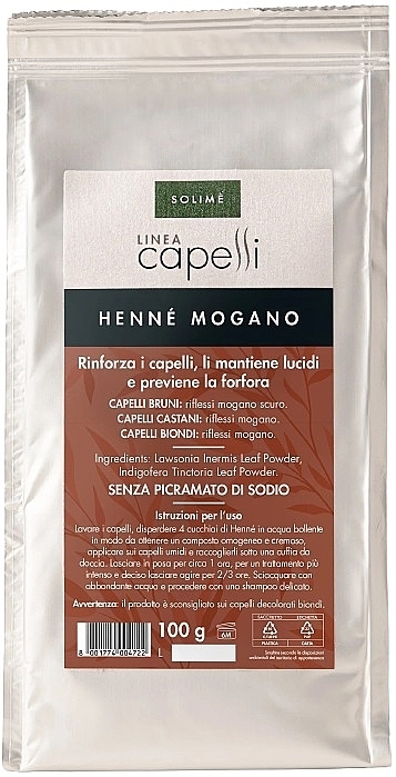 Henna für Haare - Solime Capelli Henne Mogano — Bild N1