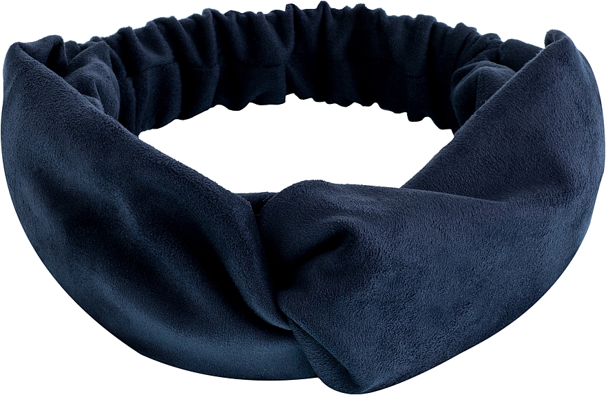 Haarband Suede Twist dunkelblau - MAKEUP Hair Accessories — Bild N1