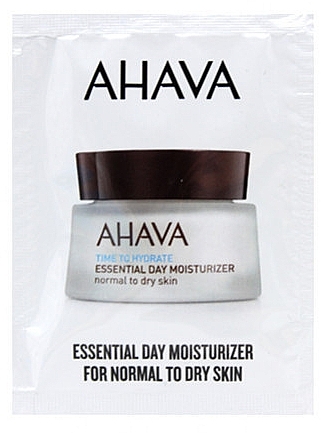 Feuchtigkeitscreme für normale und trockene Haut - Ahava Time To Hydrate Essential Day Moisturizer Normal to Dry Skin (Probe)  — Bild N1