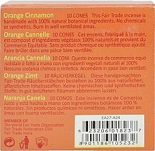 Räucherkegel mit Orange und Zimt - Maroma Encens d'Auroville Cone Incense Orange Cinnamon — Bild N3