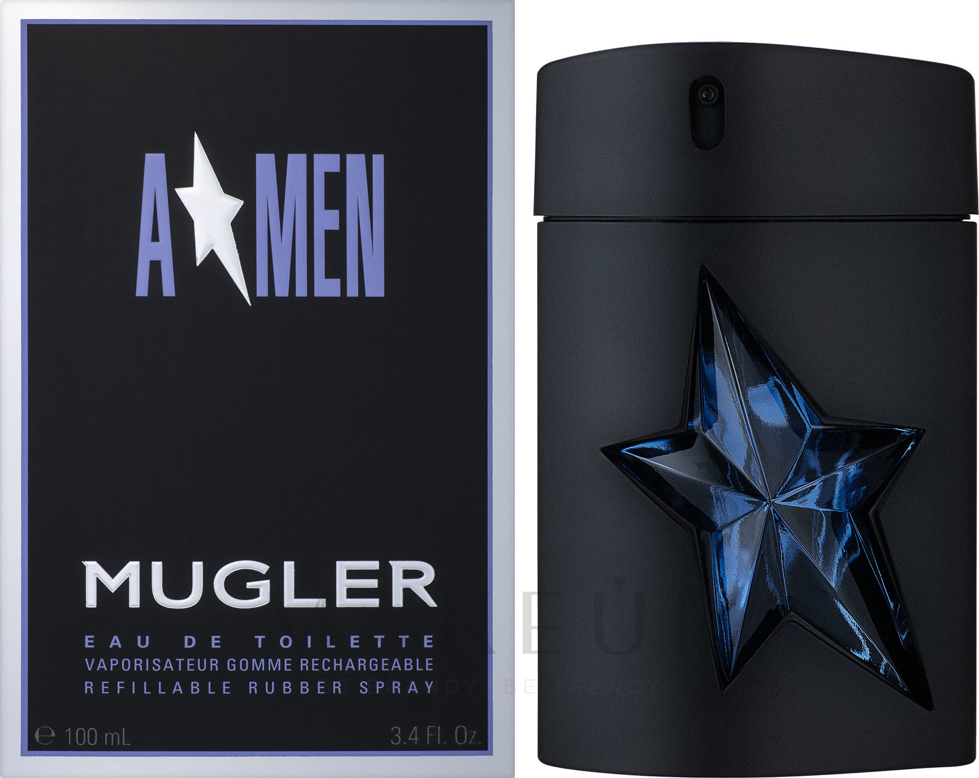 Mugler A Men Rubber Refillable - Eau de Toilette  — Foto 100 ml
