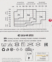 Strumpfhose Effect Up 40 Den caramel - Giulia — Bild N3