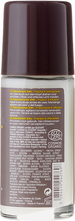 Deospray - Melvita Homme 24H Deodorant — Bild N2