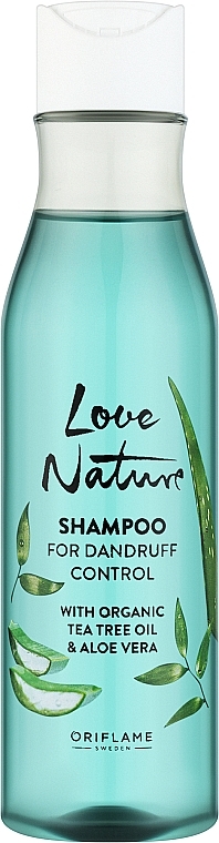 Shampoo gegen Schuppen mit Bio-Teebaumöl und Aloe Vera - Oriflame Love Nature Tea Tree Oil & Aloe Vera Dandruff Control Shampoo — Bild N1