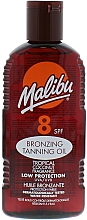 Düfte, Parfümerie und Kosmetik Bräunungsöl mit Kokosnuss SPF 8 - Malibu Bronzing Tanning Oil with Tropical Coconut Fragrance SPF 8