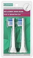 Düfte, Parfümerie und Kosmetik Austauschbare Zahnbürstenköpfe 2 St. weiß - Kumpan Replacement Brush Heads 013W