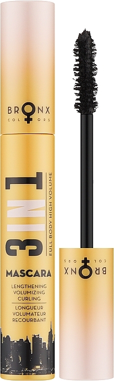 Wimperntusche für mehr Schwung und Volumen - Bronx Colors 3 In 1 Mascara — Bild N1