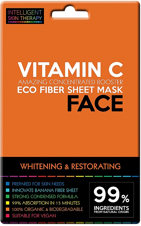 Gesichtsmaske mit aktiv Vitamin C - Beauty Face Intelligent Skin Therapy Mask — Bild N1