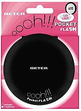 Düfte, Parfümerie und Kosmetik Doppelspiegel mit LED-Licht x10 schwarz - Beter Ohh! Pocket Flash Two Ways Mirror With Led Light x10