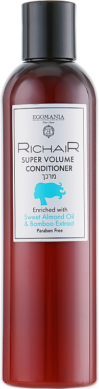 Conditioner für mehr Volumen mit Süßmandelöl und Bambusextrakt - Egomania Richair Super Volume Conditioner — Bild N1