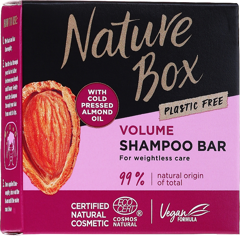Festes Shampoo mit Mandelöl - Nature Box Shampoo Bar Almond Oil — Bild N2