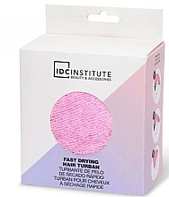 Haartuch rosa - IDC Institute Fast Drying Hair Turban — Bild N1