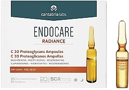 Gesichtsampullen mit Vitamin C für trockene Haut - Cantabria Labs Endocare C20 Proteoglycans Ampoules — Bild N1