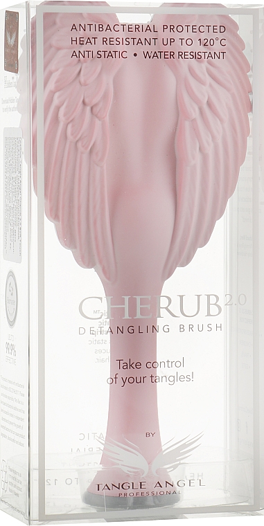 Haarbürste Engel rosa-grau - Tangle Angel Cherub 2.0 Soft Touch Pink — Bild N1