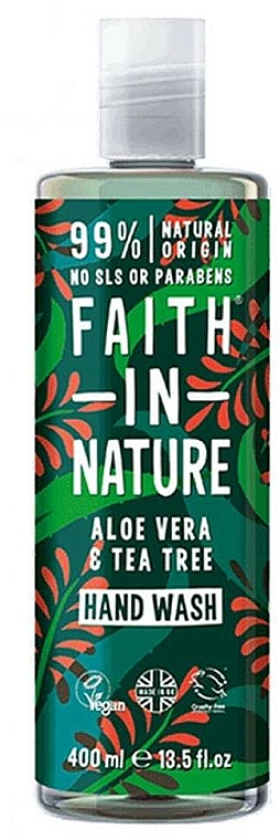 Flüssige Handseife mit Aloe Vera und Teebaum - Faith In Nature Aloe Vera & Tea Tree Hand Wash — Bild N1