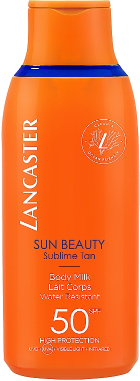 Wasserfeste Körperlotion mit Sonnenschutz - Lancaster Sun Beauty Sublime Tan Body Milk SPF50 — Bild N1