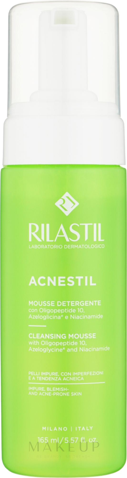 Reinigende Mousse für zu Akne neigende Haut - Rilastil Acnestil Mousse — Bild 165 ml