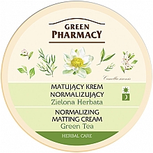 Mattierende und normalisierende Gesichtscreme mit grünem Tee - Green Pharmacy Normalizing Matting Cream — Bild N2