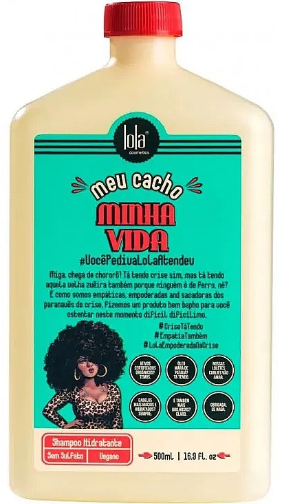 Feuchtigkeitsspendendes Haarshampoo - Lola Cosmetics Meu Cacho Minha Vida Shampoo — Bild N1