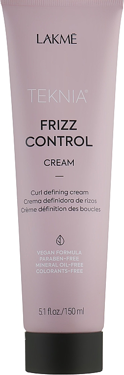 Haarcreme für lockiges Haar - Lakme Teknia Frizz Control Cream — Bild N1