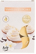 Düfte, Parfümerie und Kosmetik Teekerzen-Set Vanille-Cupcake - Bispol Vanilla Cupcake Scented Candles 