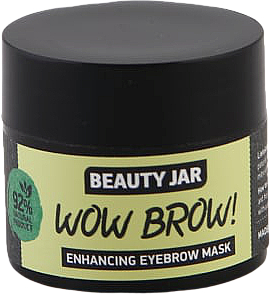 Augenbrauenmaske mit Macadamia-, Jojoba- und Rizinusöl - Beauty Jar Wow Brow! Enhancing Eyebrow Mask