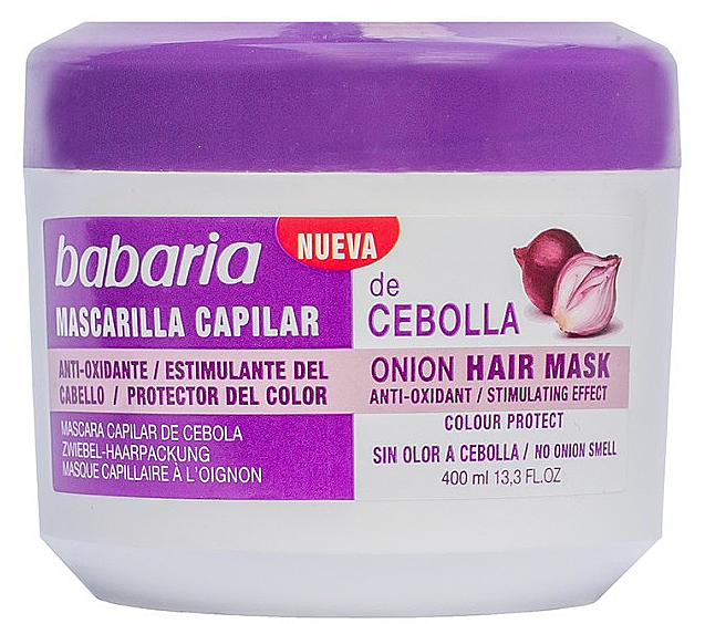 Haarmaske mit Zwiebel zur Entgiftung - Babaria Onion Hair Mask — Bild N1