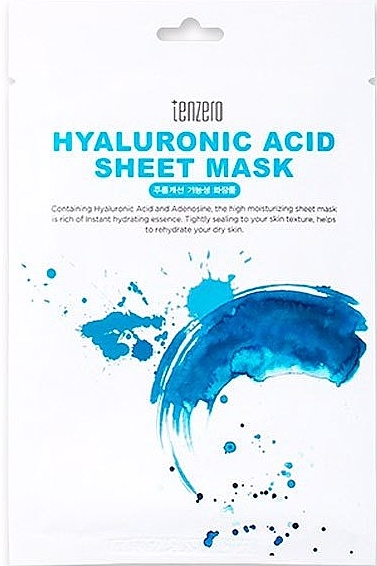 Tuchmaske für das Gesicht mit Hyaluronsäure - Tenzero Hyaluronic Acid Sheet Mask — Bild N1