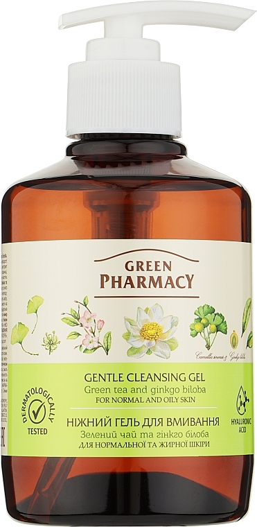 Sanftes Gesichtsreinigungsgel mit grünem Tee - Green Pharmacy