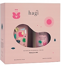 Düfte, Parfümerie und Kosmetik Körperpflegeset - Hagi Set (Körperbalsam 200ml + Sojakerze 215g) 