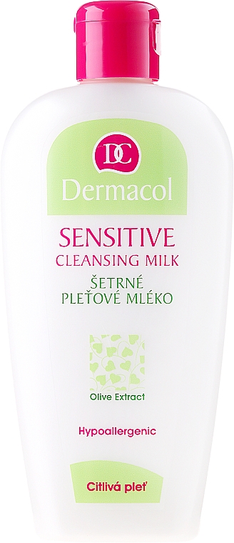 Reinigungsmilch für Gesicht, Hals und Dekolleté mit Olivenextrakt - Dermacol Sensitive Cleansing Milk — Bild N1