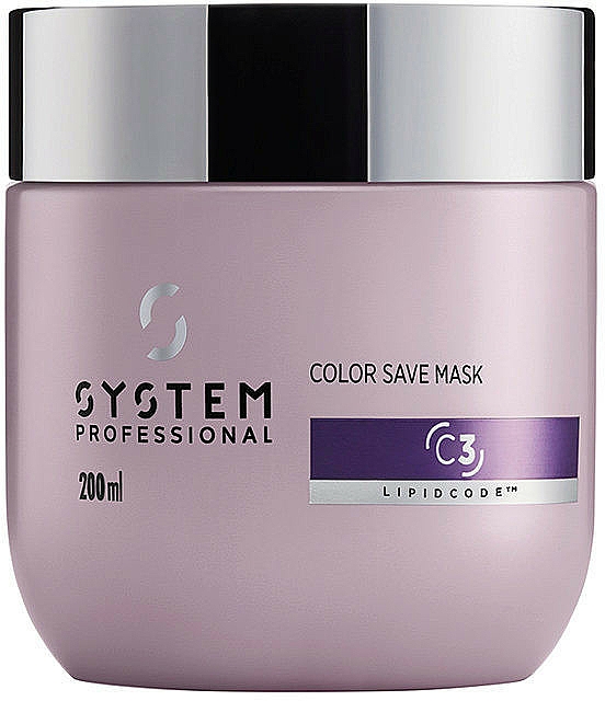 Maske für coloriertes Haar - System Professional Color Save Lipidcode Mask C3 — Bild N1