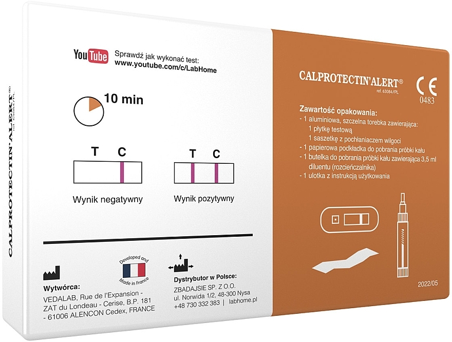 Diagnostischer Test auf Calprotectin im Stuhl - Lab.Home Calprotectin'Alert — Bild N2