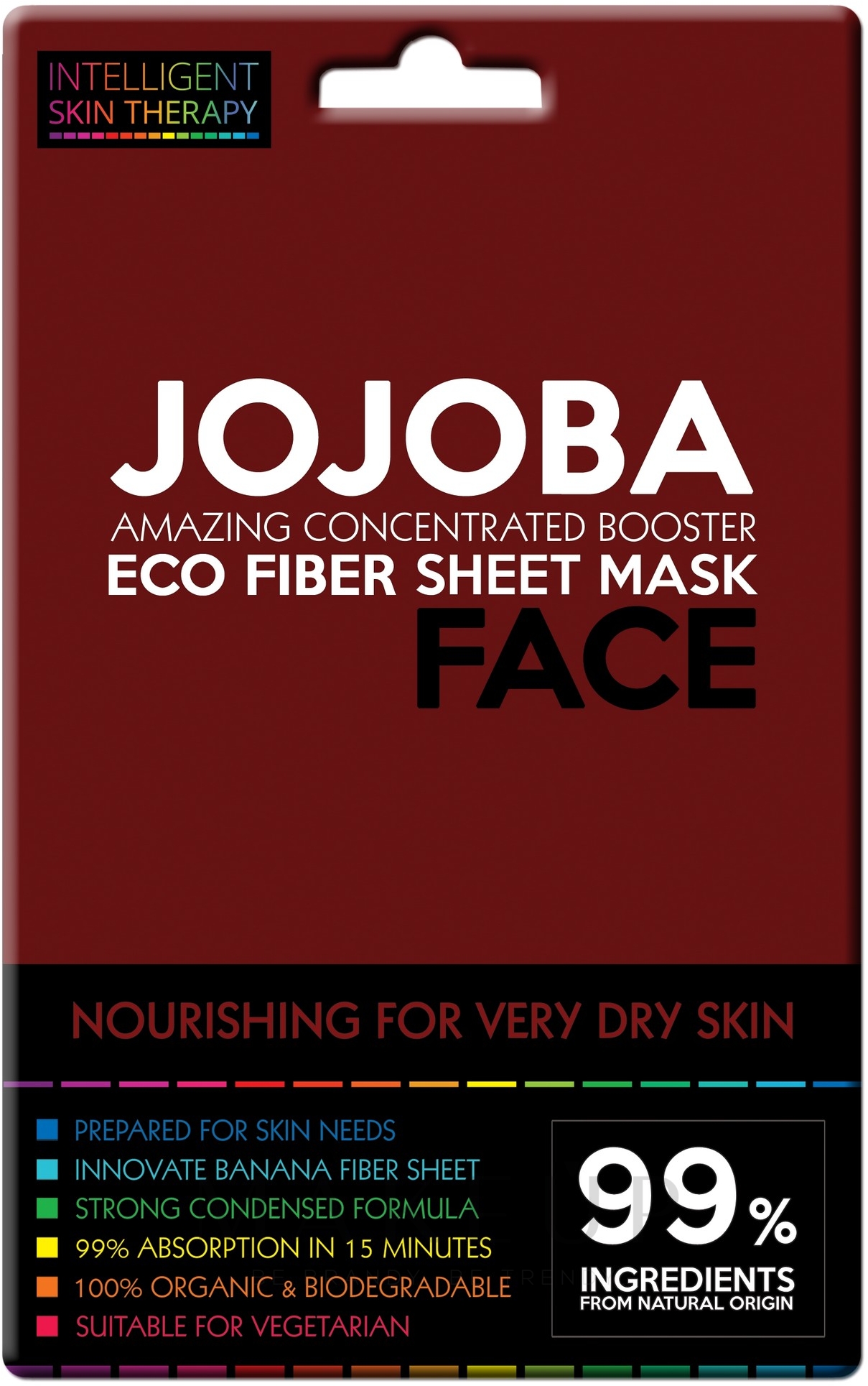 Gesichtsmaske mit Jojobaöl - Beauty Face Intelligent Skin Therapy Mask — Bild 25 g
