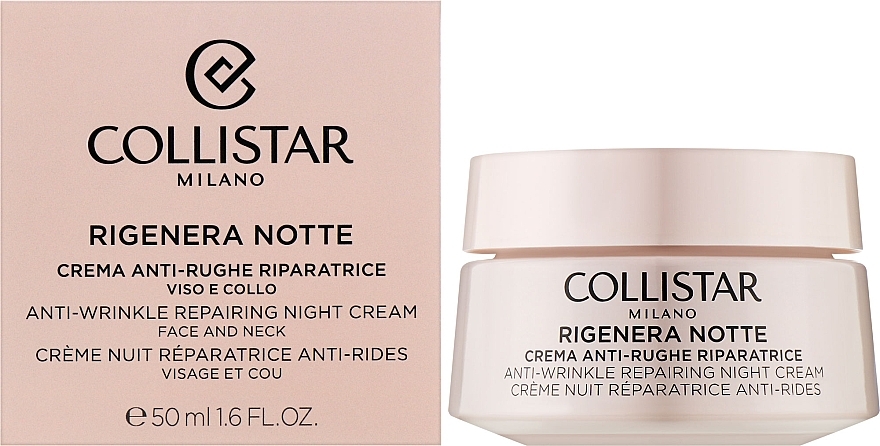 Nachtcreme für Gesicht und Hals - Collistar Rigenera Anti-Wrinkle Repairing Night Cream — Bild N2