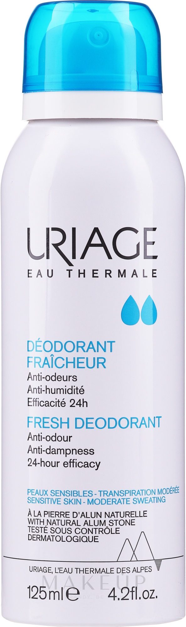 Deospray für empfindliche Haut - Uriage Deodorant Fraicheur Spray — Bild 125 ml