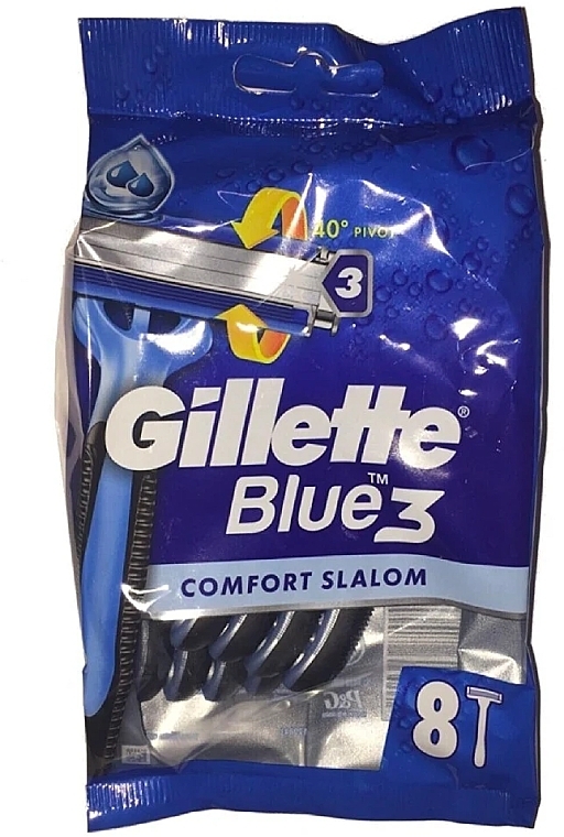 Einwegrasierer-Set - Gillette Blue 3 Comfort Slalom — Bild N1
