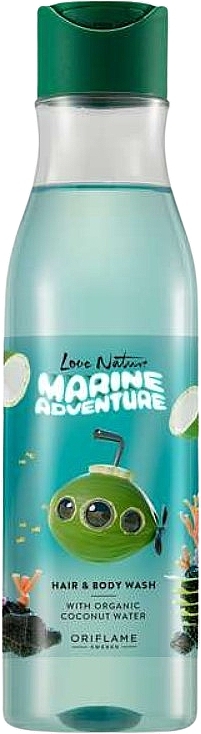 Kindershampoo für Haar und Körper mit Bio-Kokoswasser - Oriflame Love Nature Marine Adventure Hair & Body Wash with Organic Coconut Water  — Bild N1