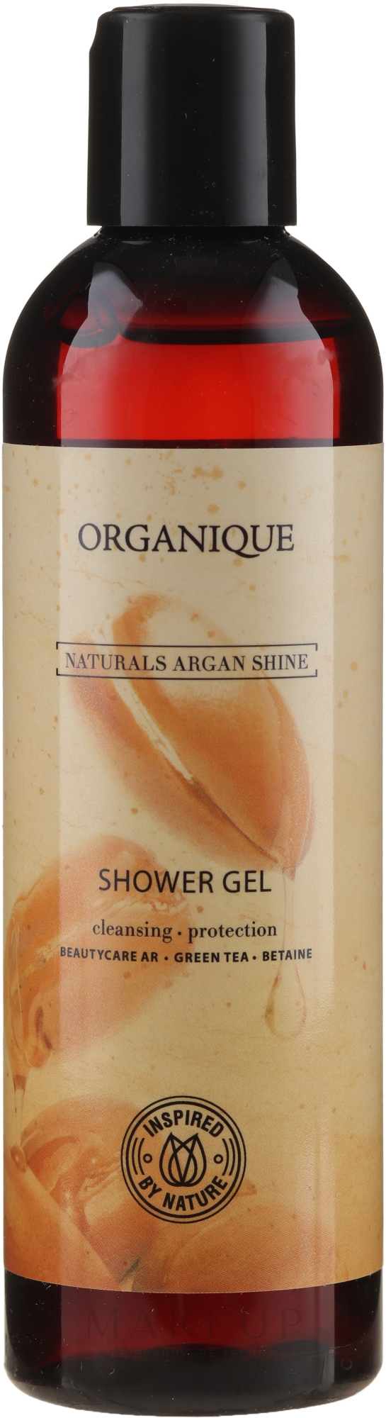 Ernährendes Duschgel für trockene Haut - Organique Naturals Argan Shine — Bild 250 ml