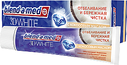 Düfte, Parfümerie und Kosmetik Zahnpasta mit Kokosöl - Blend-a-med 3D White