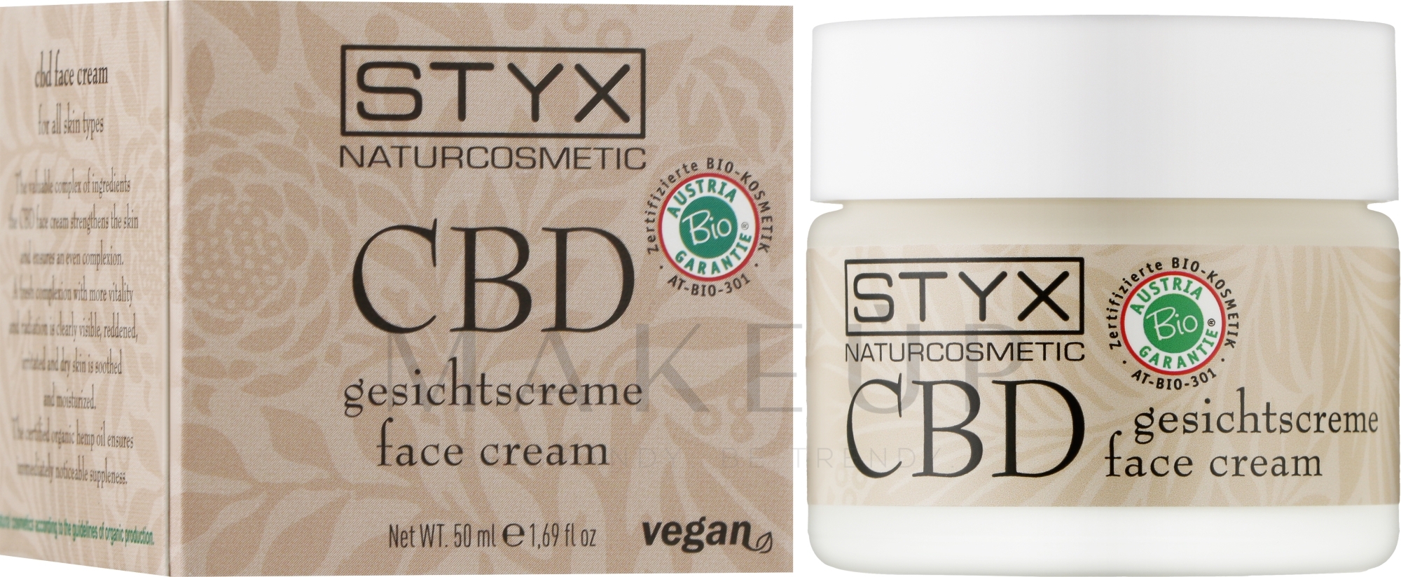 Intensive Gesichtscreme - Styx Naturcosmetic CBD Face Cream — Bild 50 ml