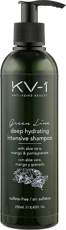Feuchtigkeitsspendendes Shampoo ohne Sulfate - KV-1 Green Line Deep Hydrating Intensive Shampoo — Bild N1