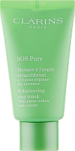 Gesichtsreinigungsmaske - Clarins SOS Pure Emergency Mask with Rebalancing Clay — Bild N1