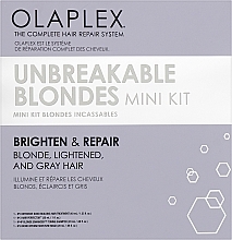 Set - Olaplex Unbeakable Blondes Mini Kit (elixir/40ml + elixir/30ml + shm/20ml + mask/20ml) — Bild N1