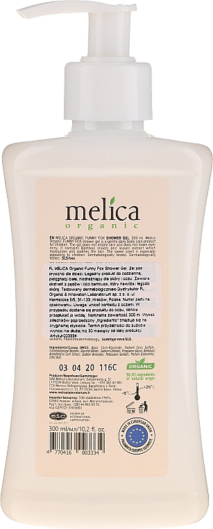 Duschgel für Kinder Fuchs - Melica Organic Funny Fox Shower Gel — Bild N2