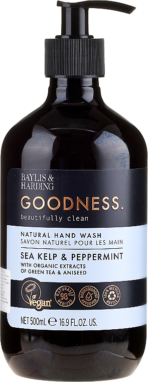 Natürliche Handseife Sea Kelp & Peppermint - Baylis & Harding Goodness Sea Kelp & Peppermint Natutal Hand Wash — Bild N1