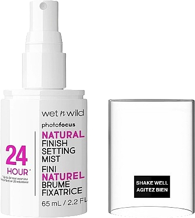 Make-up-Fixierspray - Wet N Wild Photo Focus Natural Finish Setting Mist 24 Hours — Bild N2