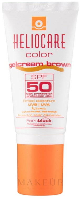 Sonnenschutzcreme LSF 50 - Cantabria Labs Heliocare Color Gelcream SPF50 — Bild Brown