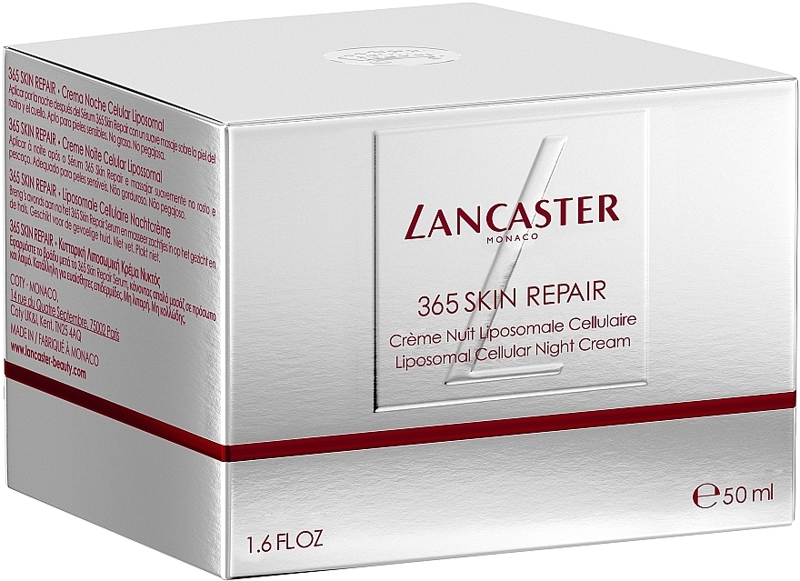 Liposomale zelluläre Nachtcreme für das Gesicht  - Lancaster 365 Skin Repair Liposomal Cellular Night Cream  — Bild N3