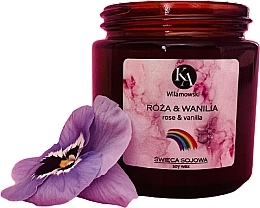 Düfte, Parfümerie und Kosmetik Duftende Sojakerze Rose und Vanille - KaWilamowski Rose & Vanilla